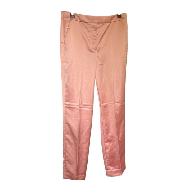 NWT JCrew Kate Straight Leg Satin Dress Pants Peach Pink 8T - Picture 10 of 16